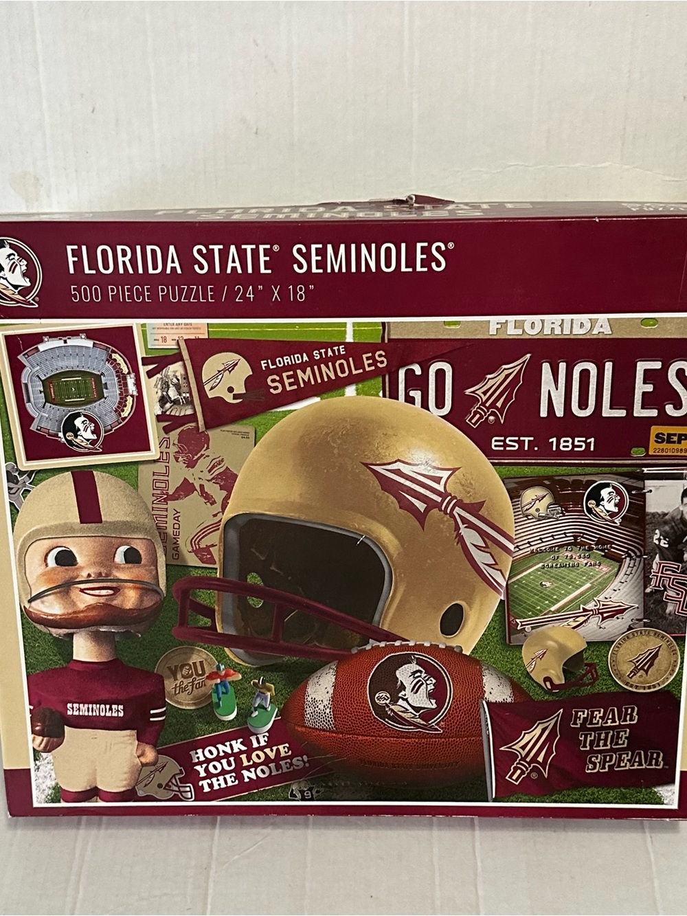 Florida State Seminoles 500 Piece Puzzle 24x18 NCAA FSU Football NEW
